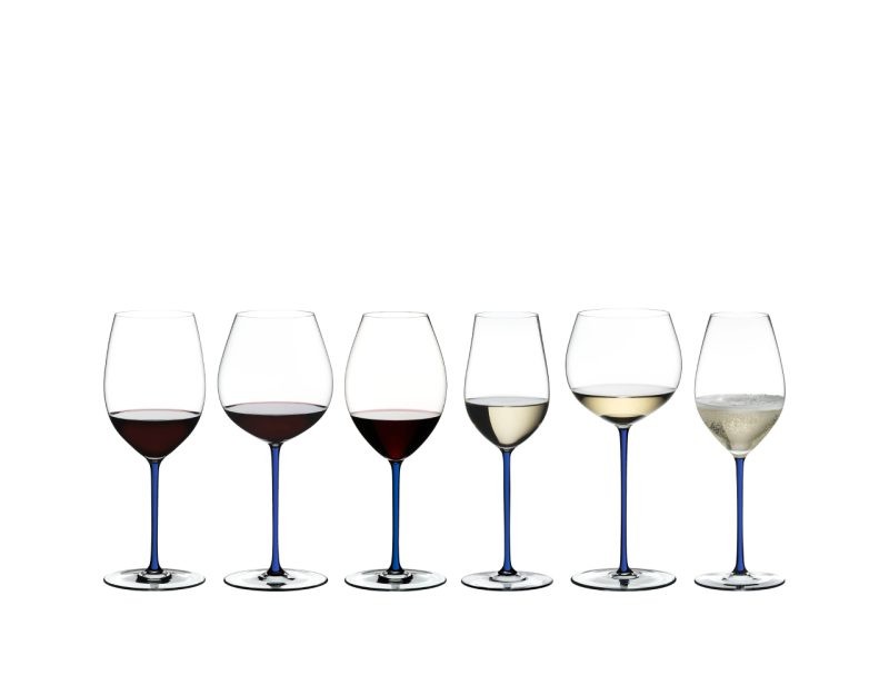 Riedel Fatto A Mano Oaked Chardonnay Dark Blue
