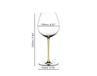 Riedel Fatto A Mano Old World Pinot Noir Yellow