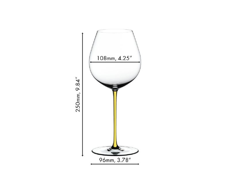Riedel Fatto A Mano Old World Pinot Noir Yellow