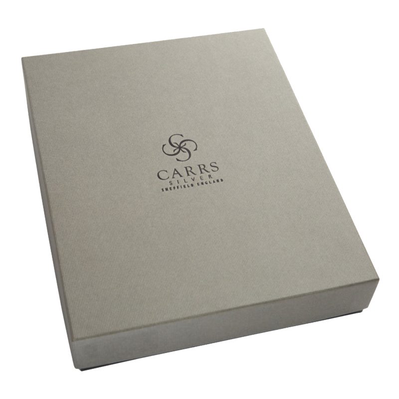 Carrs Silver – Modern Flat Wide Sterling Silver Photo Frame With Wood Back