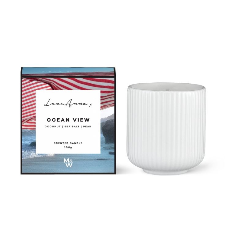 Maxwell & Williams Love Anna Scentimental Fragrance Candle 100g Ocean View Gift Boxed