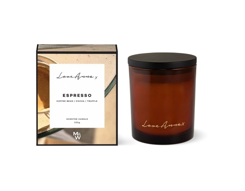 Maxwell & Williams Love Anna Kitchen Delights Fragrance Candle 205g Espresso Gift Boxed