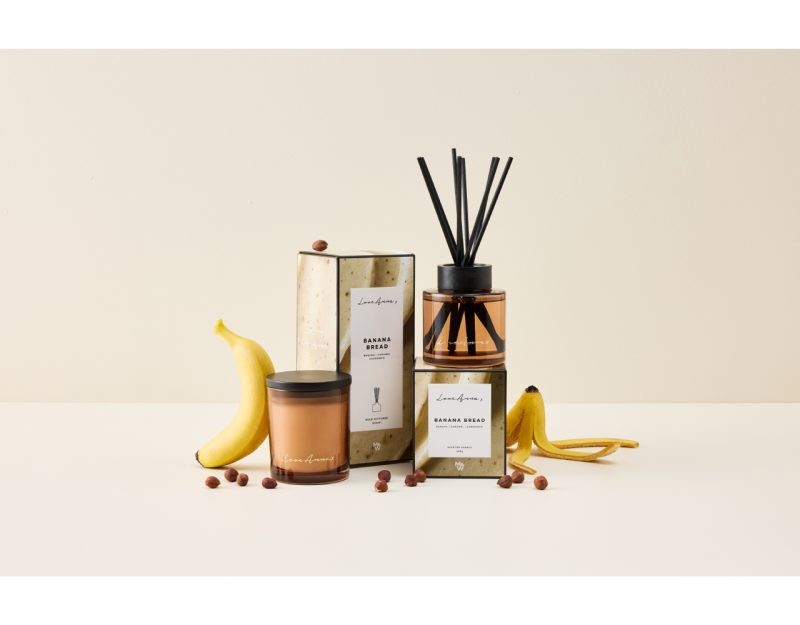 Maxwell & Williams Love Anna Kitchen Delights Fragrance Candle 205g Banana Bread Gift Boxed