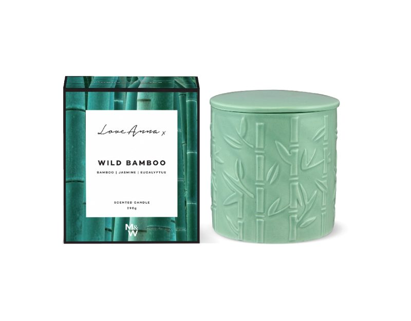 Maxwell & Williams Love Anna Botanika Fragrance Candle 290g Wild Bamboo Gift Boxed