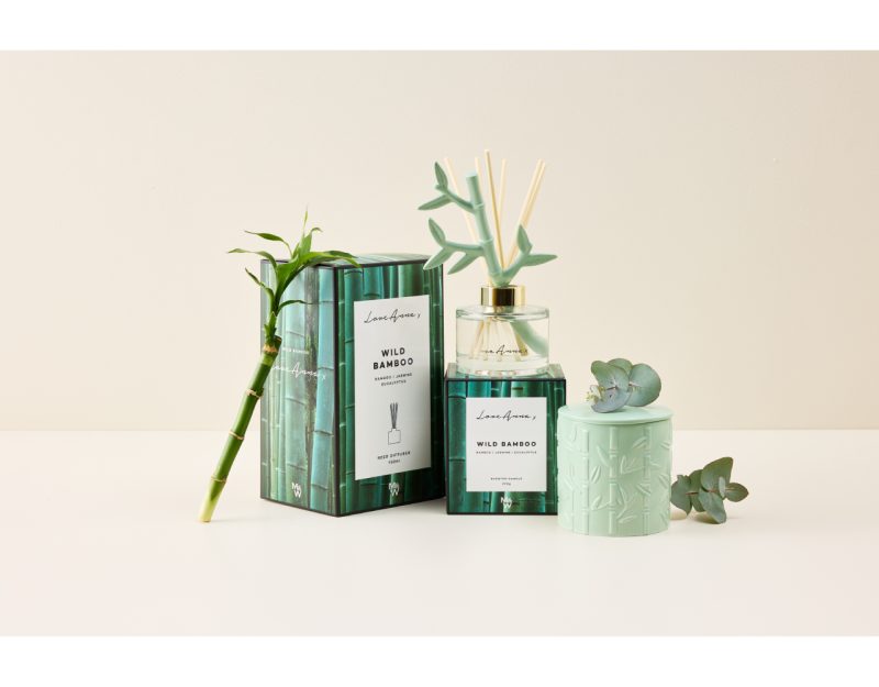 Maxwell & Williams Love Anna Botanika Fragrance Candle 290g Wild Bamboo Gift Boxed
