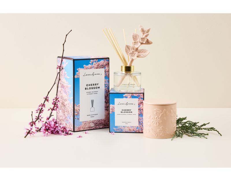 Maxwell & Williams Love Anna Botanika Fragrance Candle 290g Cherry Blossom Gift Boxed