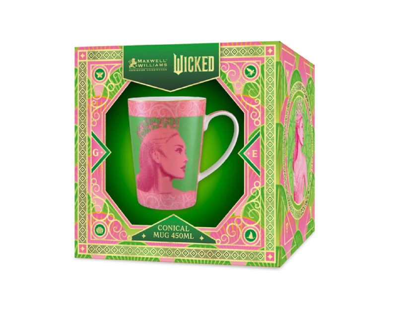 Maxwell & Williams Wicked Magical Conical Mug 450ML Elphaba & Glinda Duo Gift Boxed