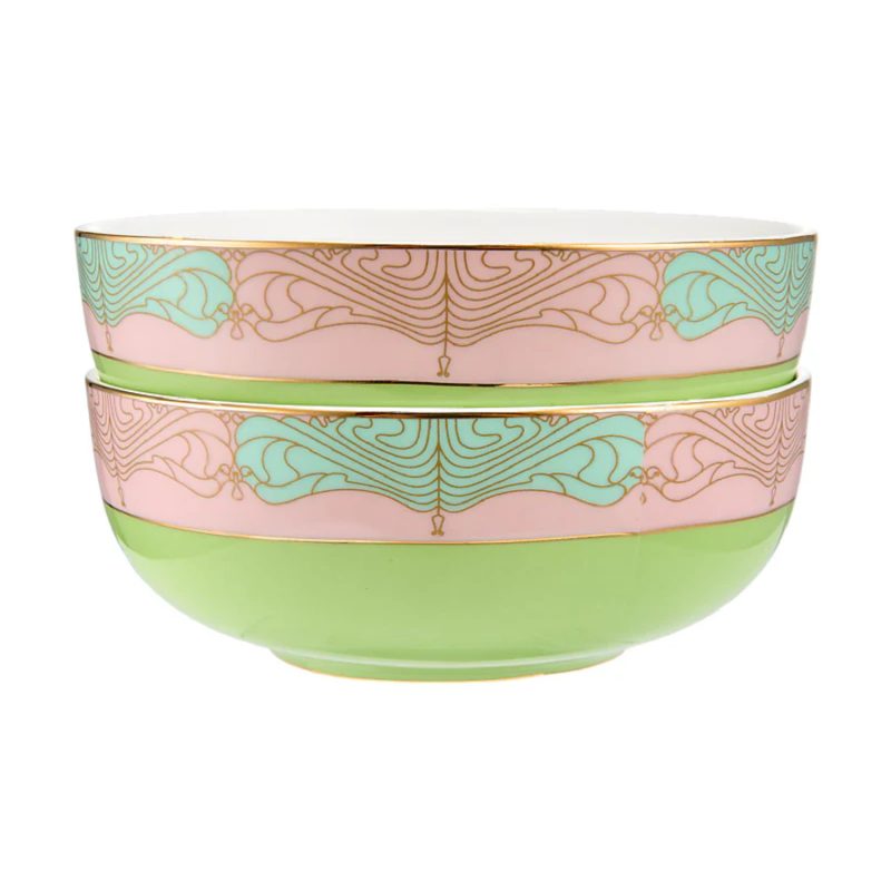 Maxwell & Williams Wicked Pink Goes Good With Green Bowl 12.5x5cm Elphaba Gift Boxed (Set of 2)