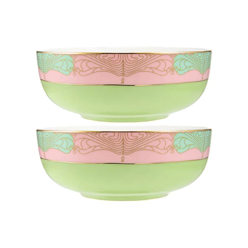 Maxwell & Williams Wicked Pink Goes Good With Green Bowl 12.5x5cm Elphaba Gift Boxed (Set of 2)