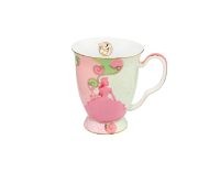 Maxwell & Williams Wicked Pink Goes Good With Green Footed Mug 300ML Glinda Gift Boxed