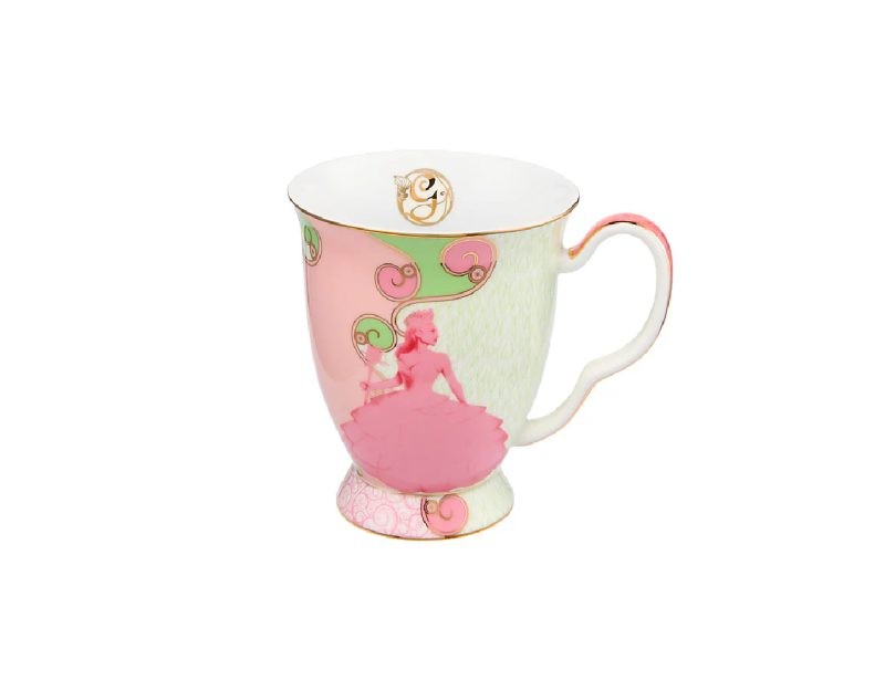 Maxwell & Williams Wicked Pink Goes Good With Green Footed Mug 300ML Glinda Gift Boxed