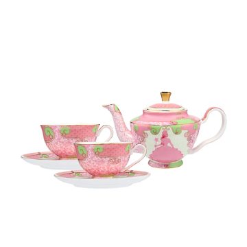 Maxwell & Williams Wicked Pink Goes Good With Green 5pc Tea Set Glinda Gift Boxed