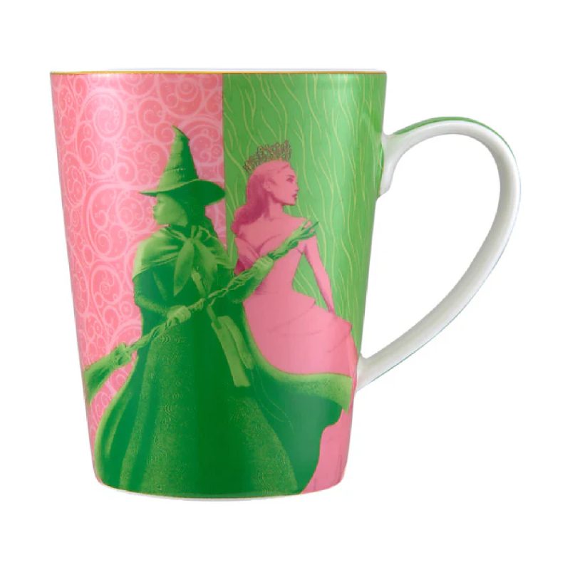 Maxwell & Williams Wicked Magical Conical Mug 450ML Pink & Green Forever Gift Boxed