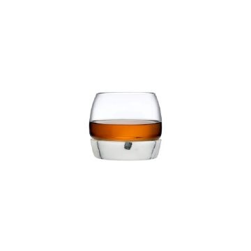 Nude Chill Whisky Tumbler With Marble Base (Clear)