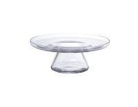 Nud Bloom Cake Stand with Dome (Clear + Opal Pink)