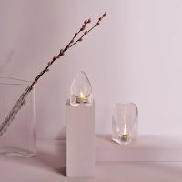 Nude Mist Tealight Holder (Clear)