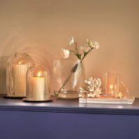 Nude Mist Tealight Holder (Clear)