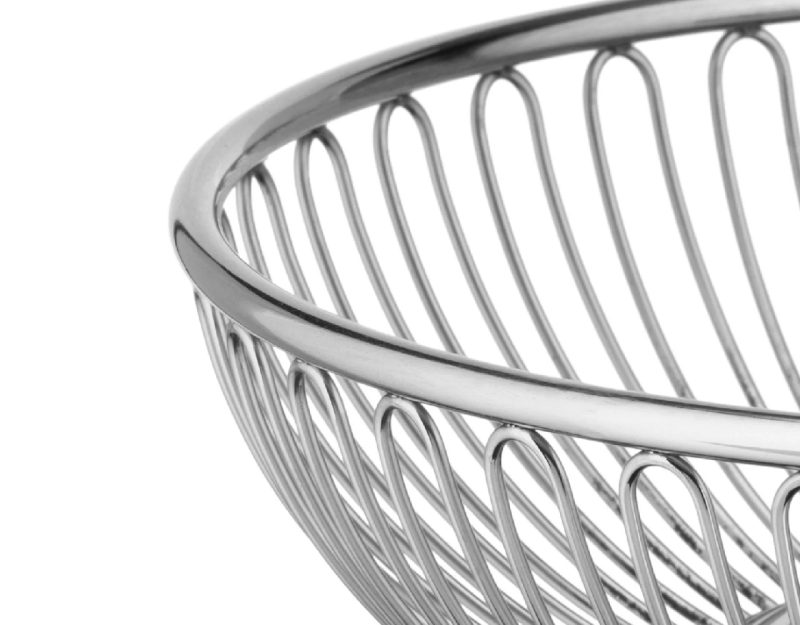 Alessi Round Wire Basket - 8.50cm (Stainless Steel)