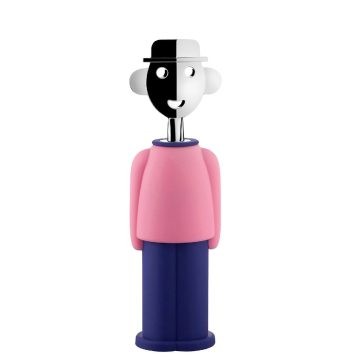 Alessi Alessandro M. Corkscrew Pink & Blue