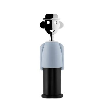 Alessi Alessandro M. Corkscrew Light Blue & Black