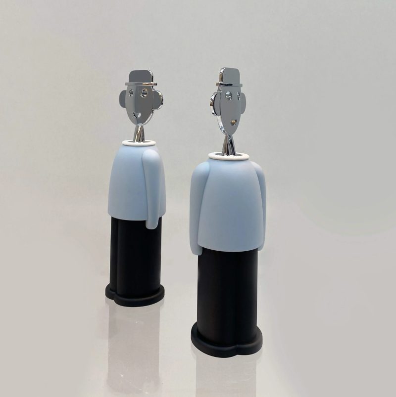 Alessi Alessandro M. Corkscrew Light Blue & Black